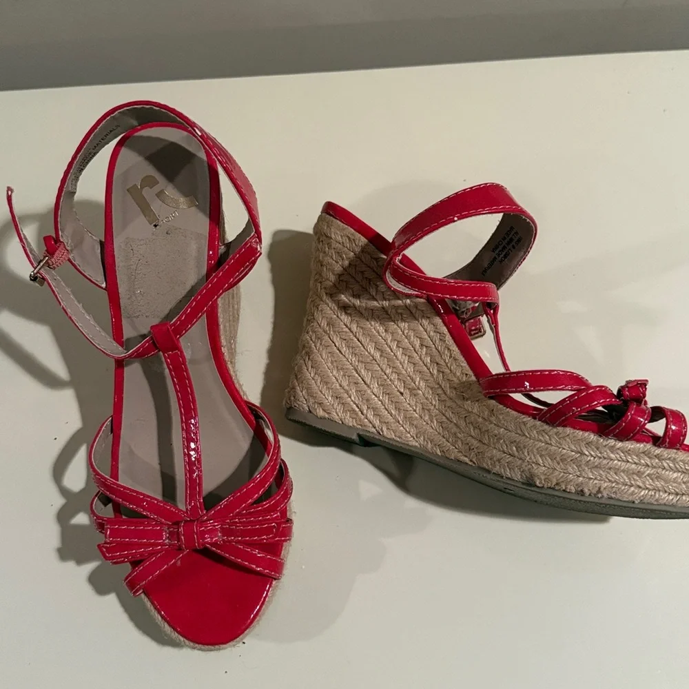 Report Red Espadrille Sandals